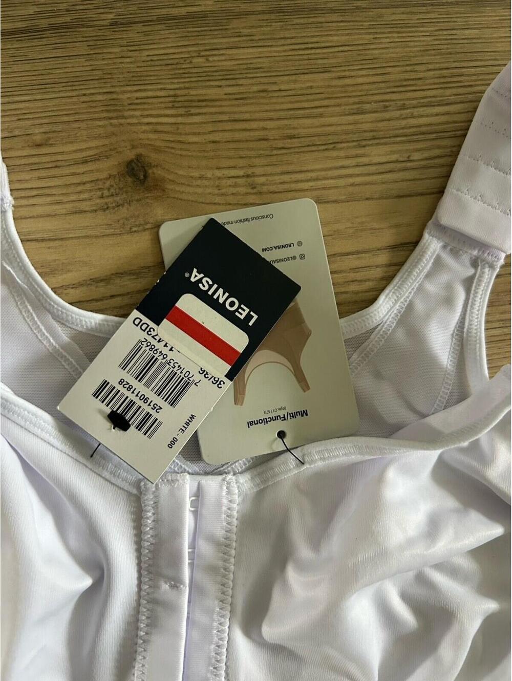 Leonisa Women's Multi Functional Support Posture Corrector Wireless Bra White 36 - Picture 3 of 6